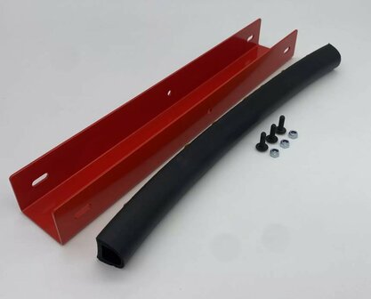 Carbolt 100 Verkleinstuk - optie rubberen stootstrip - Rood